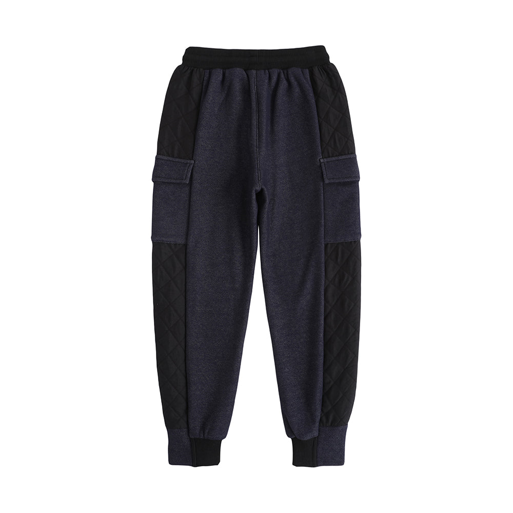 Vauva FW23-男孩休閒兩口袋褲子（深藍色）