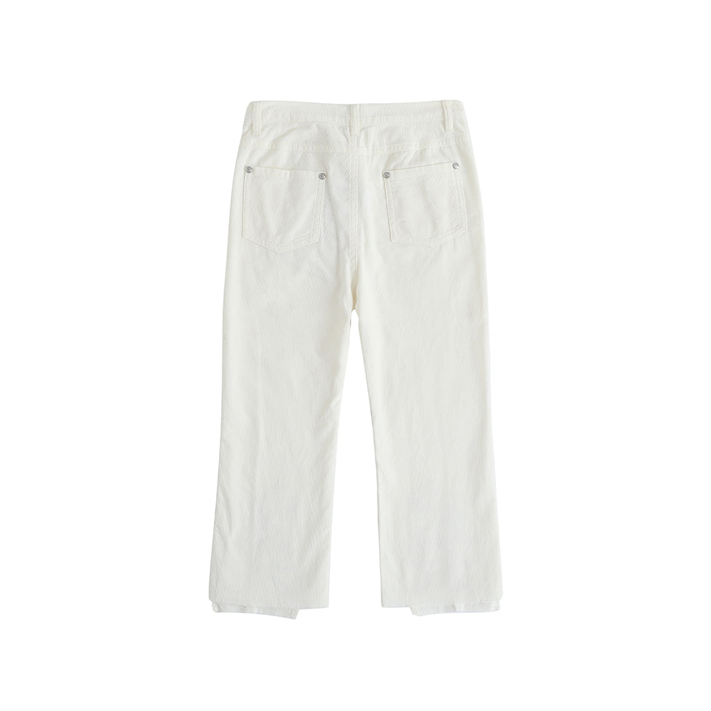 Girls Embroidered Flared Pants