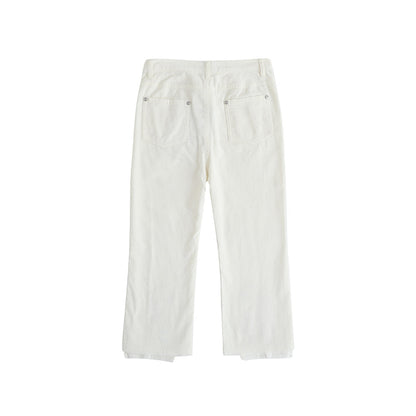 Girls Embroidered Flared Pants