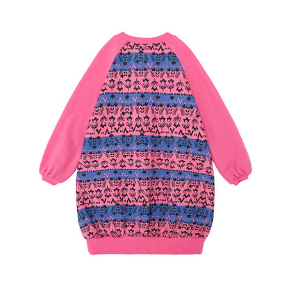 Girls Organic Cotton Long Sweatshirt
