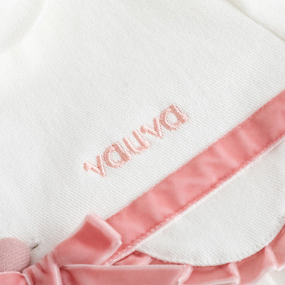 Girls Embroidered Logo Quilted Coat