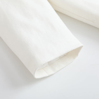 Girls Embroidered Logo Quilted Coat