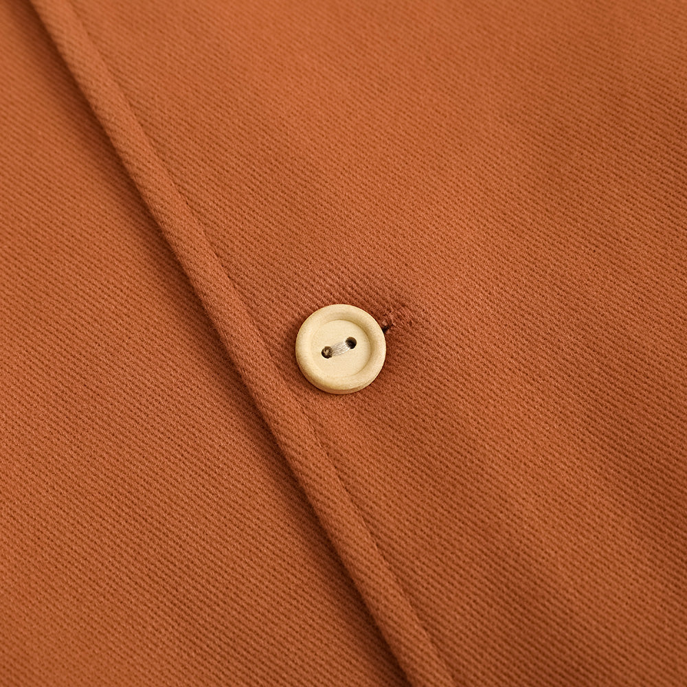 Girls Embroidered Twill Cotton Coat