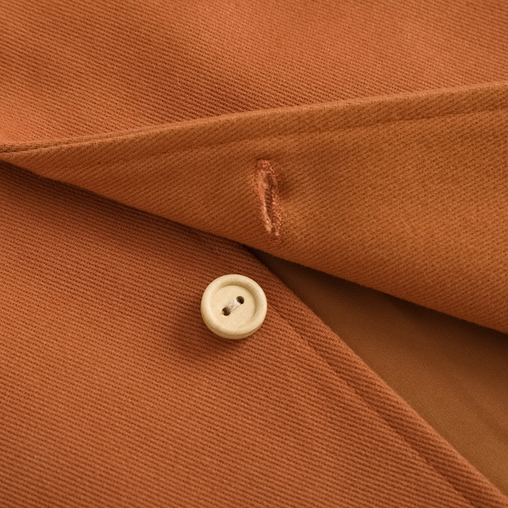 Girls Embroidered Twill Cotton Coat