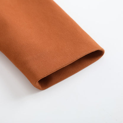 Girls Embroidered Twill Cotton Coat