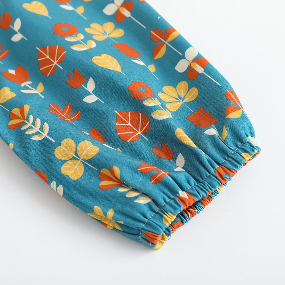 Girls Fungus Collar Printed Dress