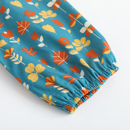 Girls Fungus Collar Printed Dress