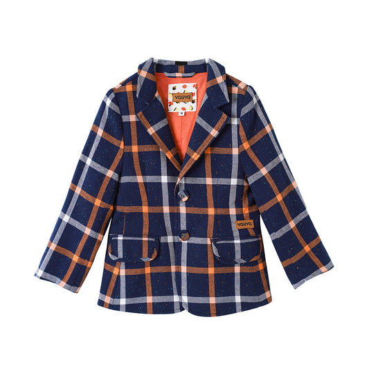 Check Single-Breasted Blazer