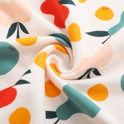 Baby Unisex Fruit Print Cotton Blanket