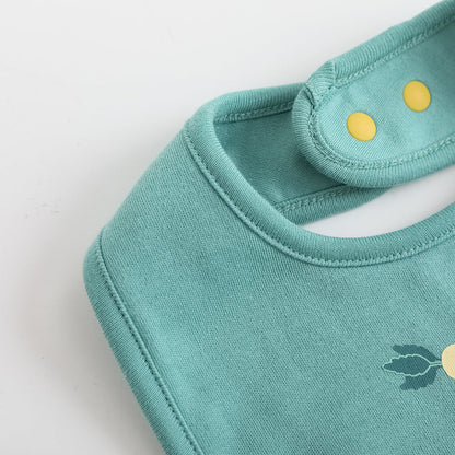 Baby Boy Carrot Pattern Cotton Bib