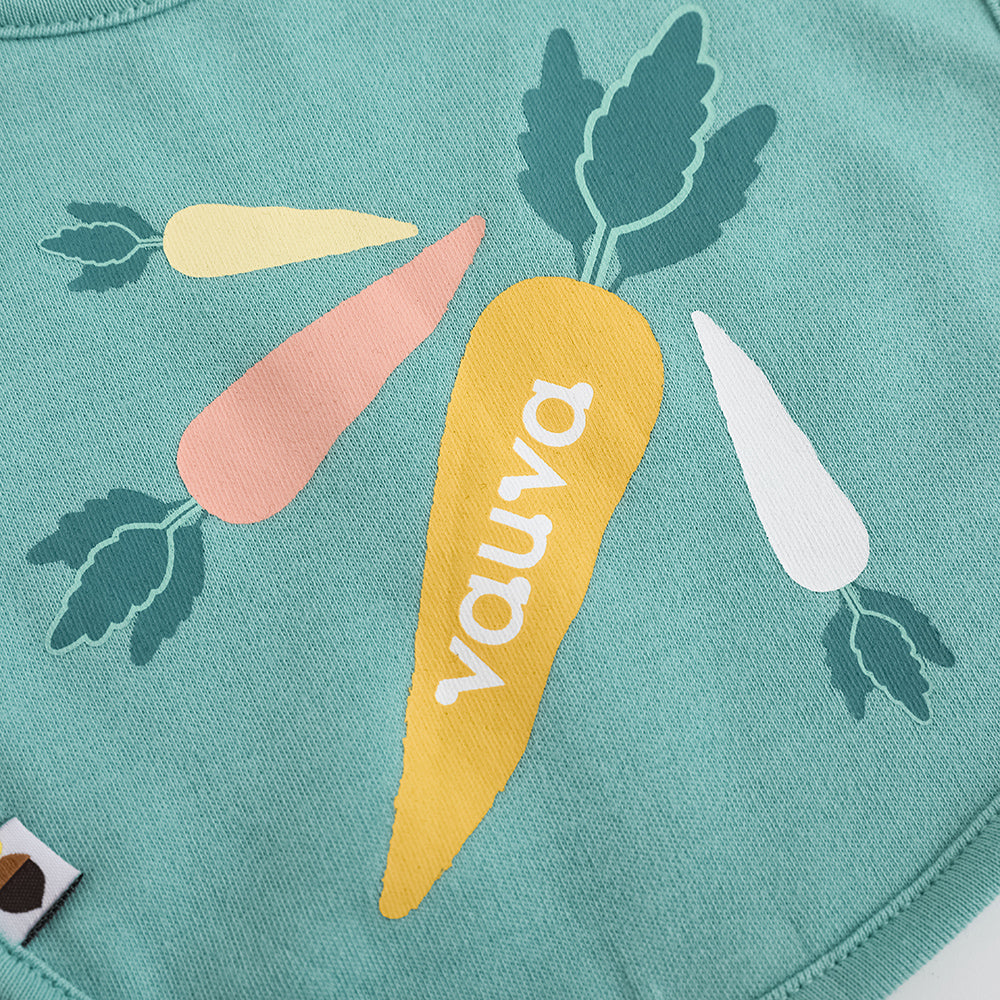 Baby Boy Carrot Pattern Cotton Bib