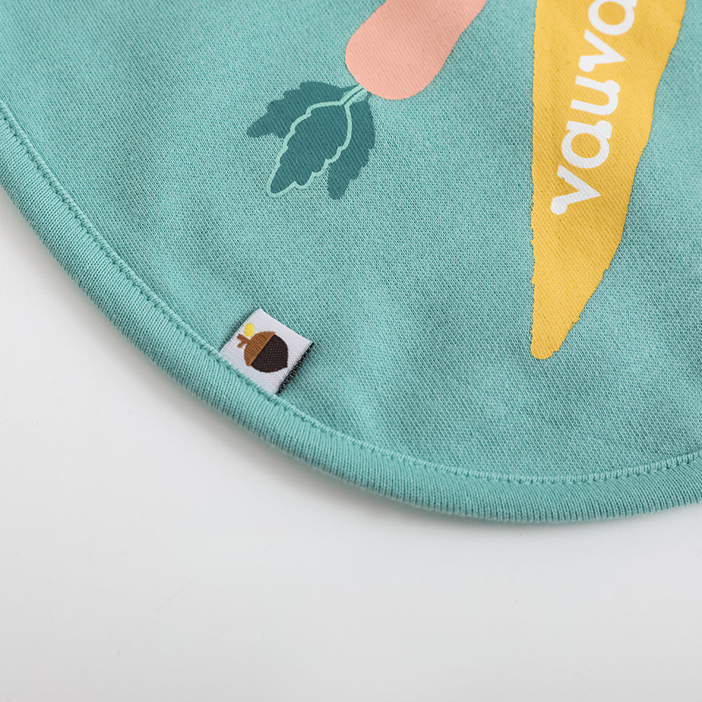 Baby Boy Carrot Pattern Cotton Bib