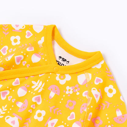 Vauva Baby Girls Hearts and Basic Long Sleeves Romper Set