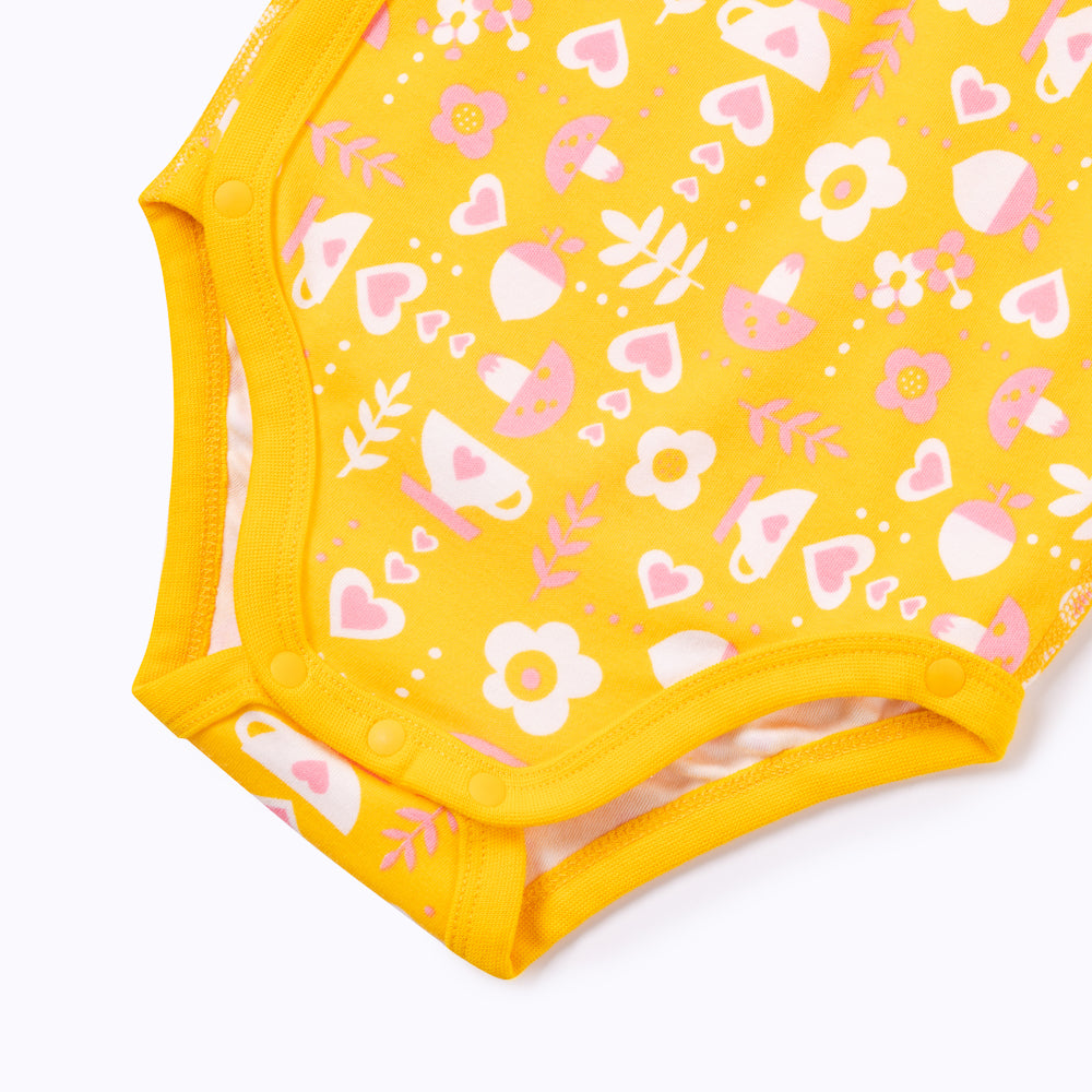 Vauva Baby Girls Hearts and Basic Long Sleeves Romper Set