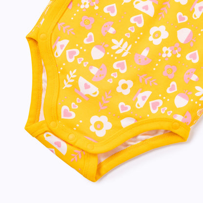 Vauva Baby Girls Hearts and Basic Long Sleeves Romper Set