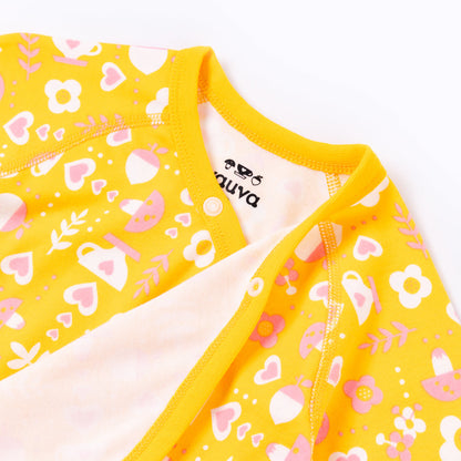 Vauva Baby Girls Hearts and Basic Long Sleeves Romper Set