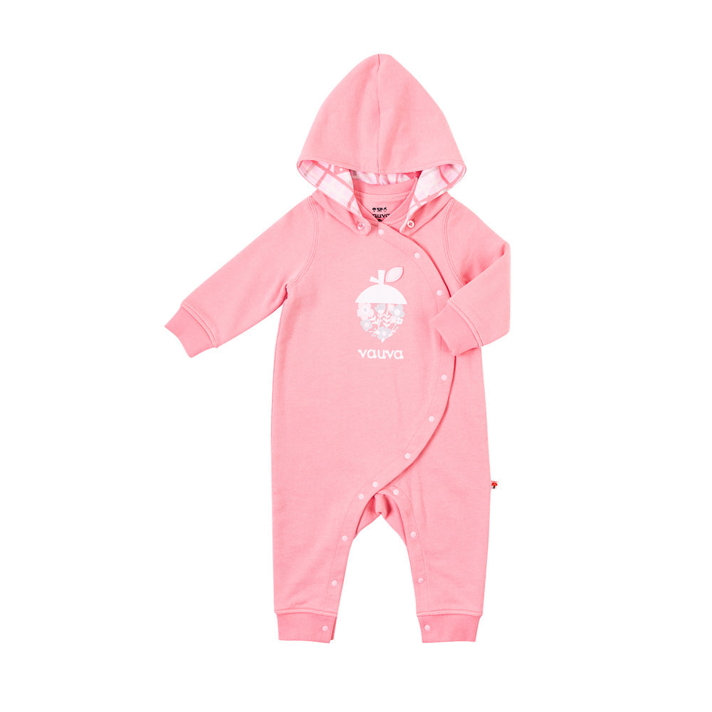 Baby Girls Lovely Nuts Hooded Long Sleeves Bodysuit