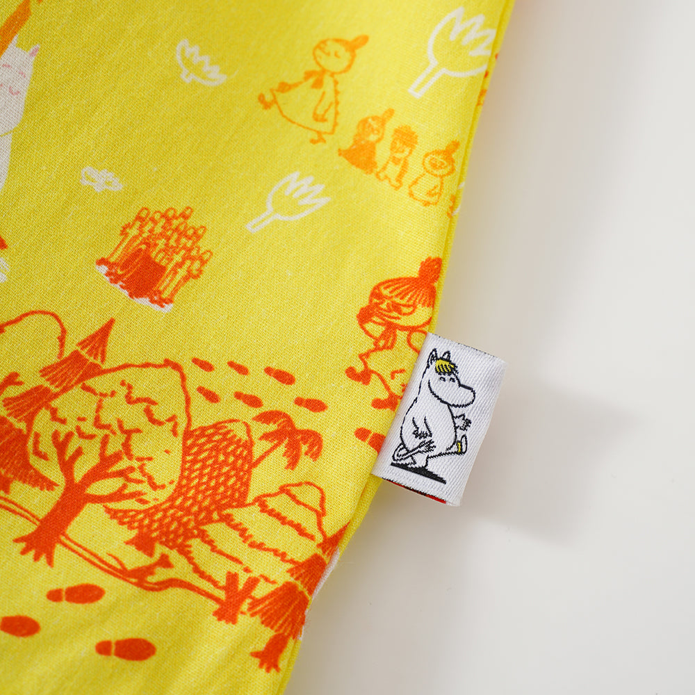 Vauva X Moomin SS23-女嬰遍布印刷棉線和底部套裝
