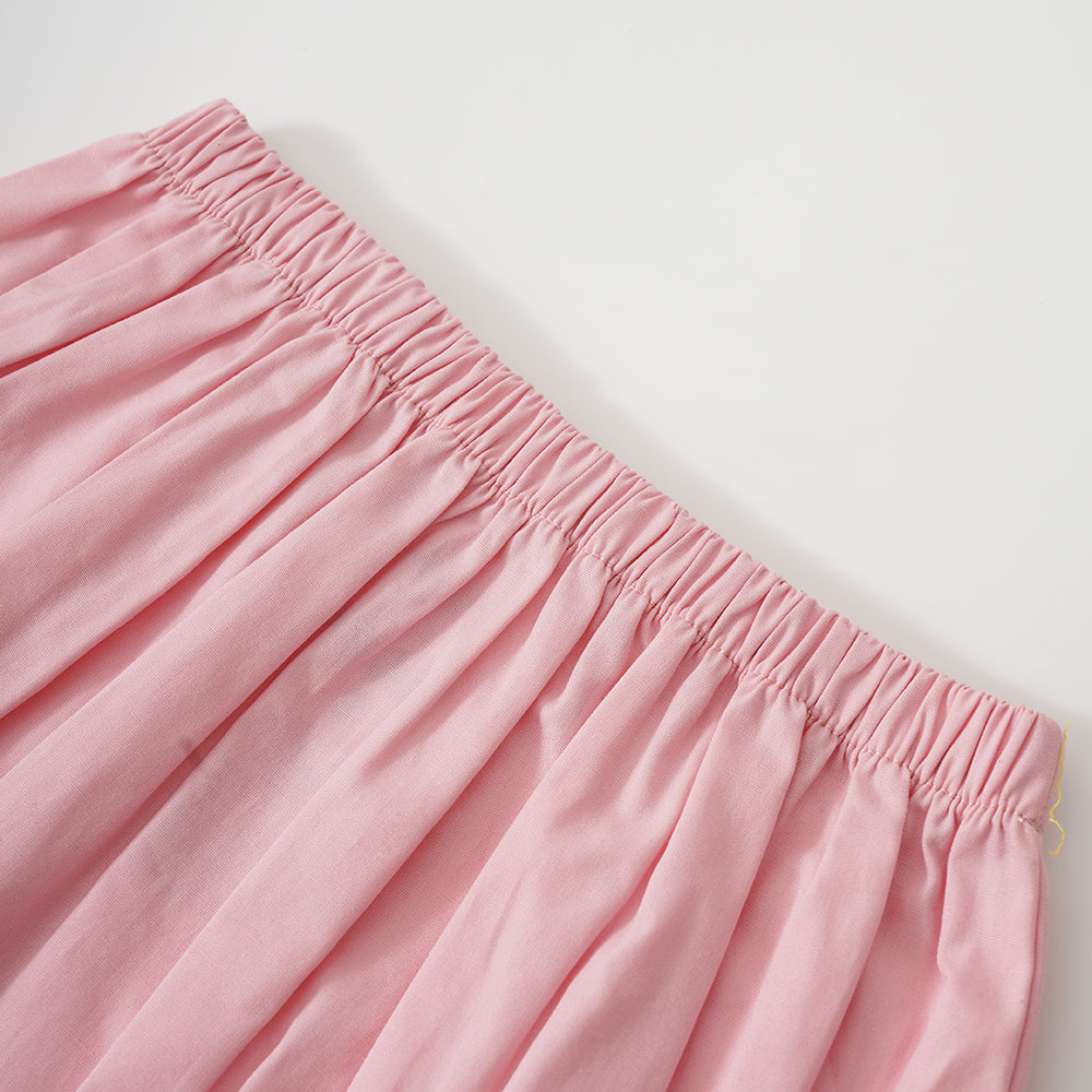 Vauva X Moomin SS23-女嬰遍布印刷棉線和底部套裝