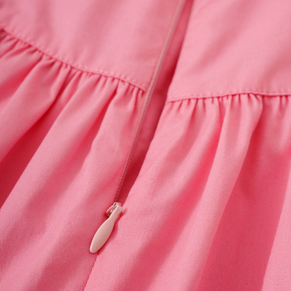 Vauva X Moomin SS23-女嬰荷葉邊棉連衣裙