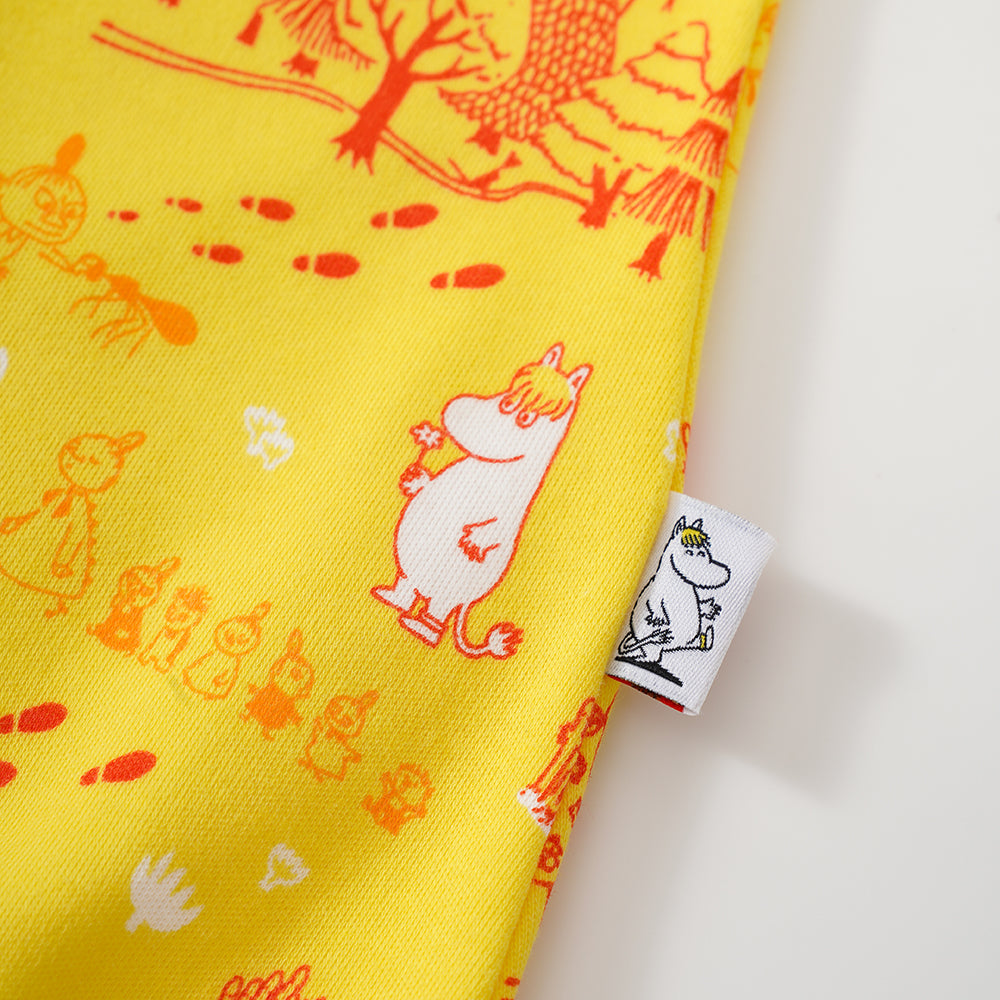 Vauva x Moomin SS23 - 女嬰全印花棉質短袖連身衣