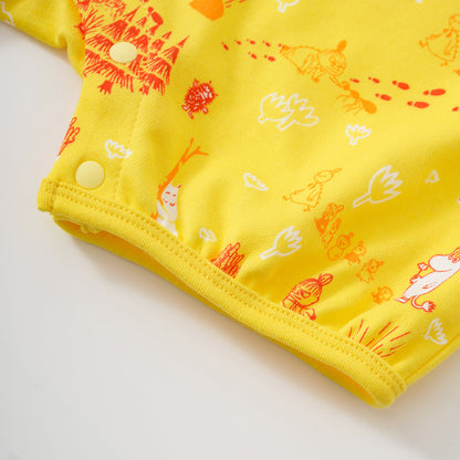 Vauva x Moomin SS23 - 女嬰全印花棉質短袖連身衣