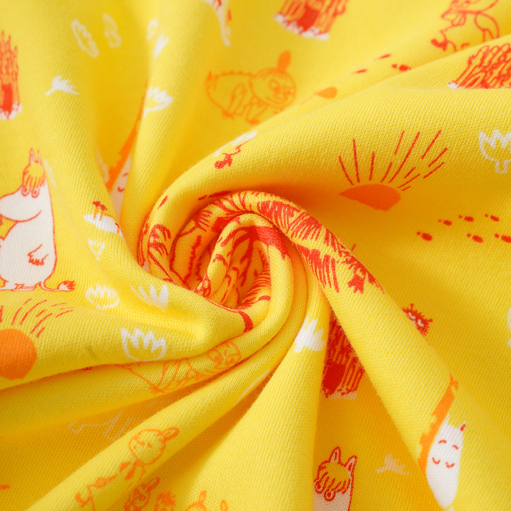 Vauva x Moomin SS23 - 女嬰全印花棉質短袖連身衣