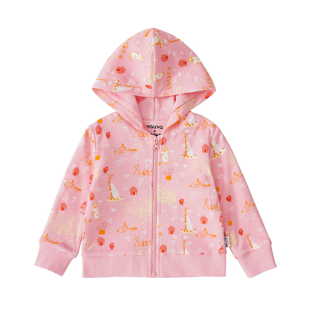 Vauva X Moomin SS23-女嬰棉帽長袖外套