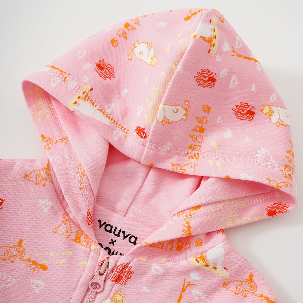Vauva X Moomin SS23-女嬰棉帽長袖外套
