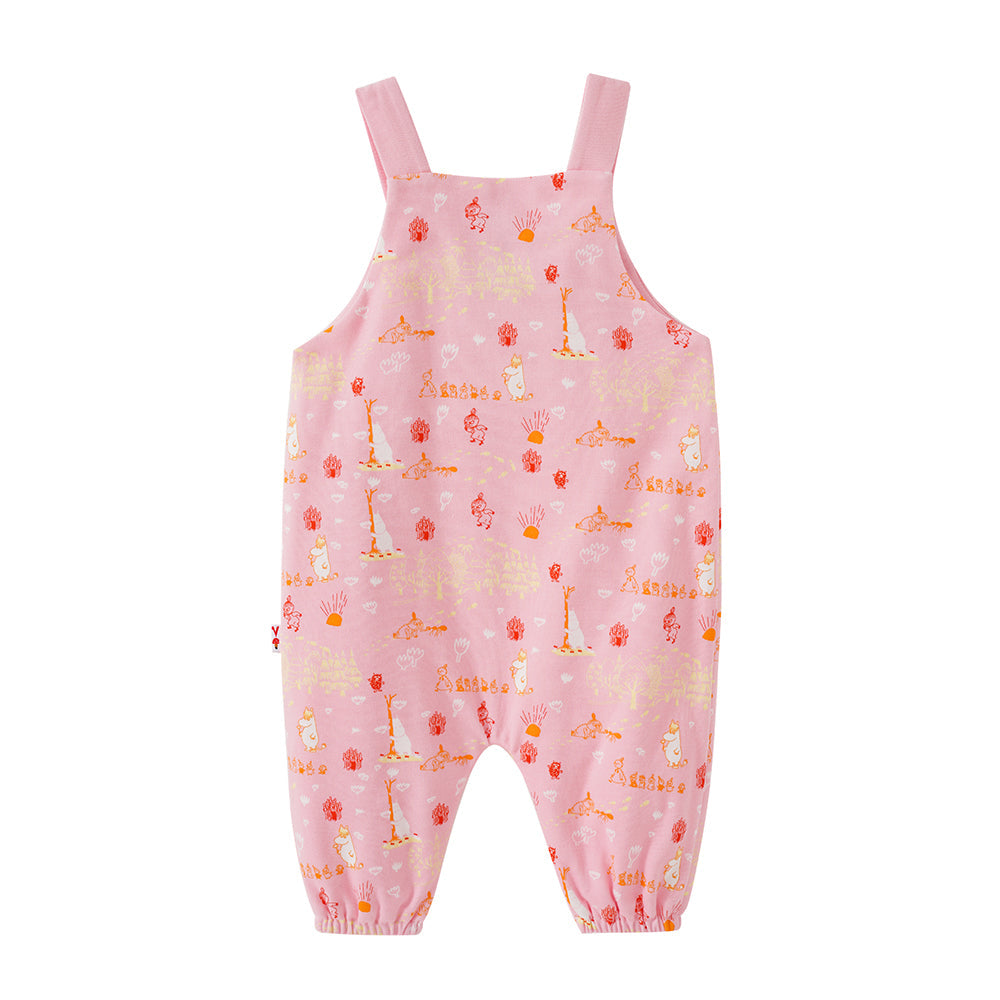 Vauva X Moomin SS23-女嬰遍布印刷棉無袖連身褲