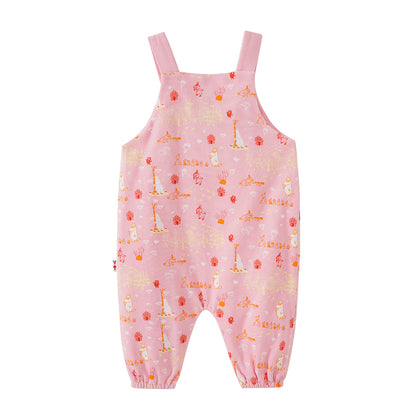 Vauva X Moomin SS23-女嬰遍布印刷棉無袖連身褲