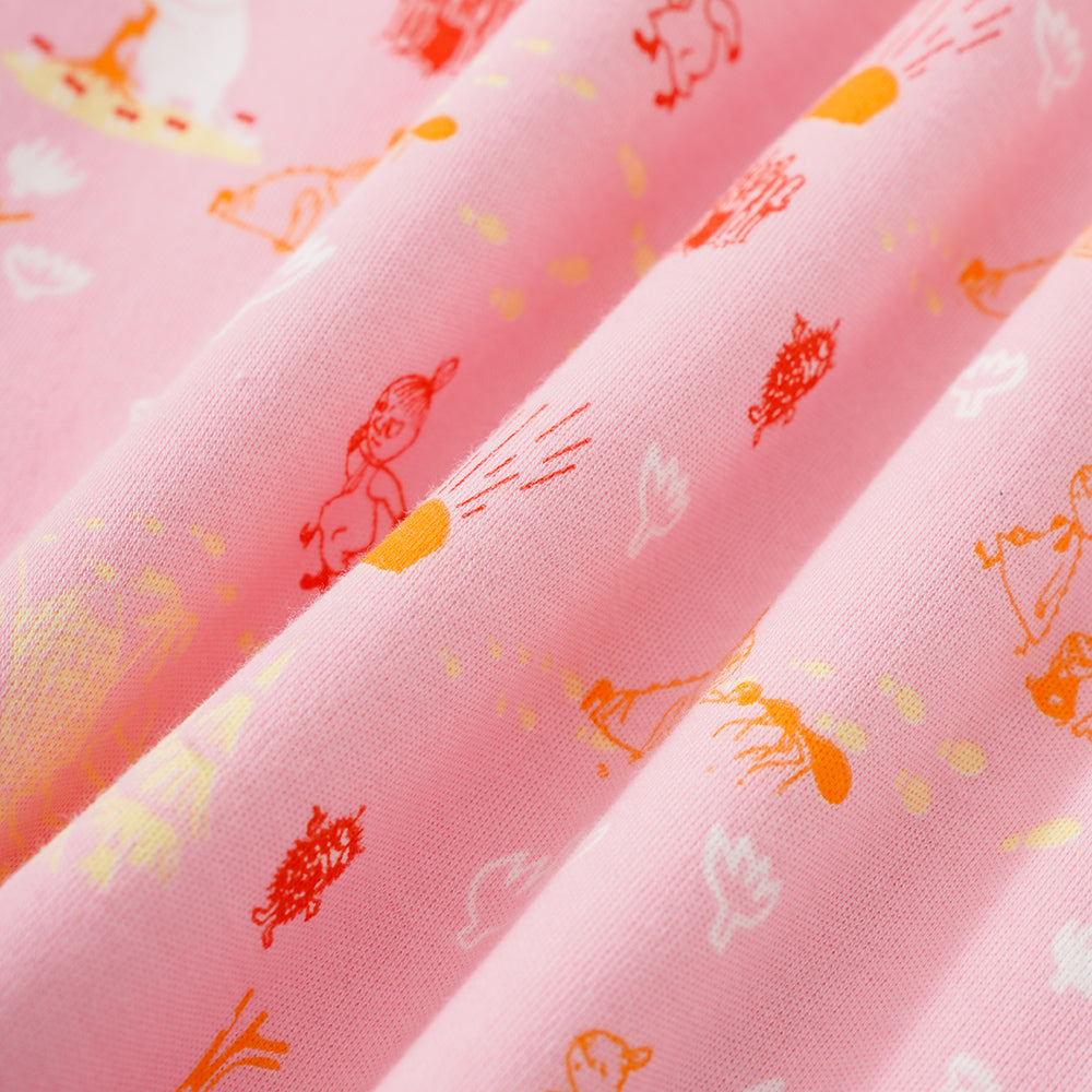 Vauva X Moomin SS23-女嬰遍布印刷棉無袖連身褲