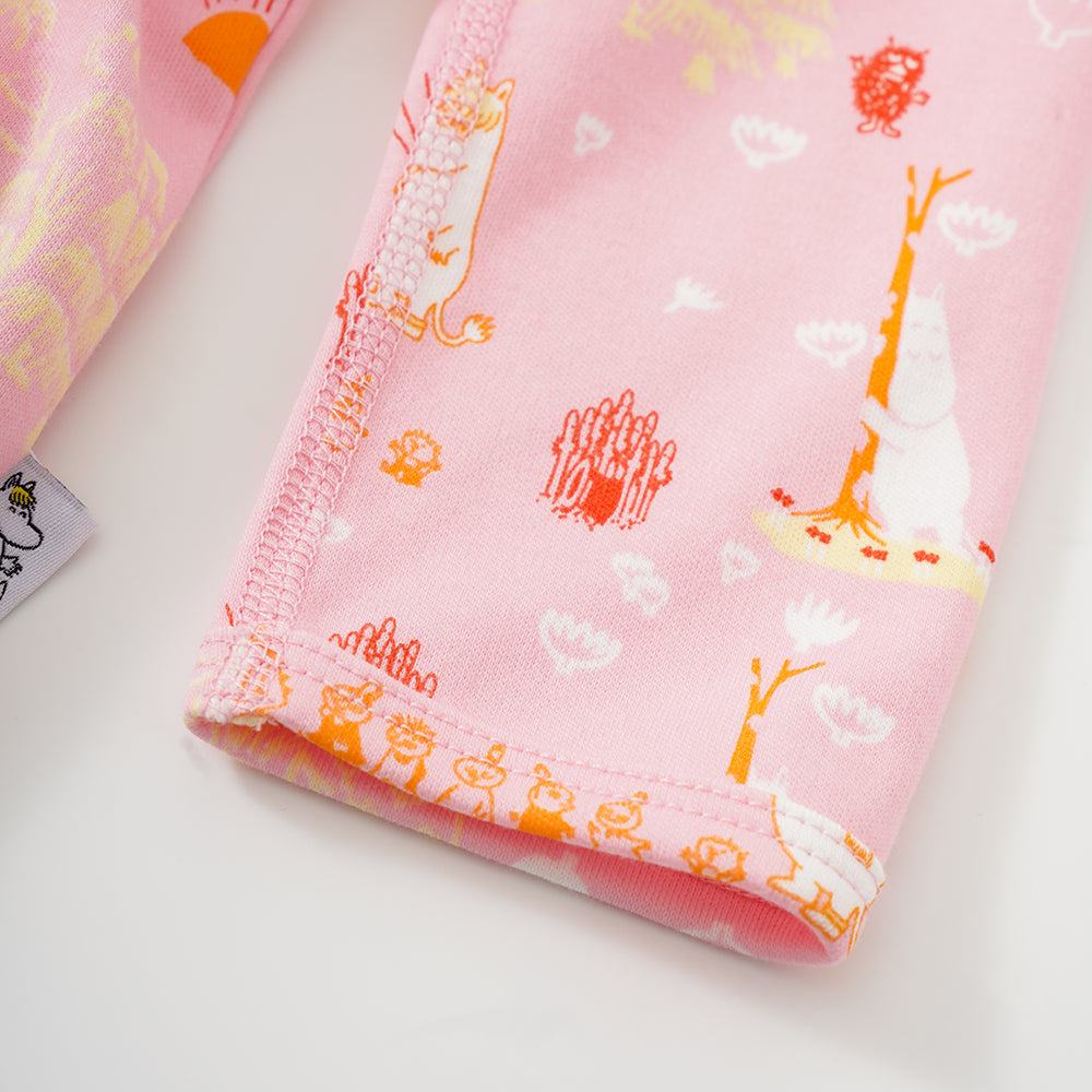 Vauva x Moomin SS23 - 女嬰姆明印花棉質長袖連身衣