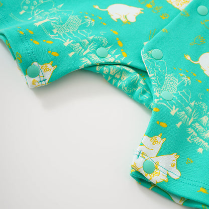 Baby Unisex All Over Print Cotton Short Sleeves Romper