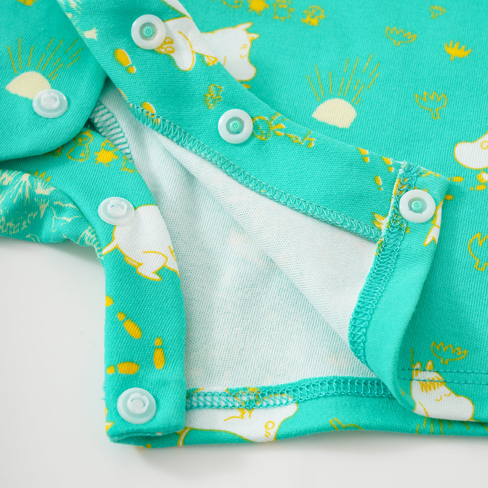 Baby Unisex All Over Print Cotton Short Sleeves Romper