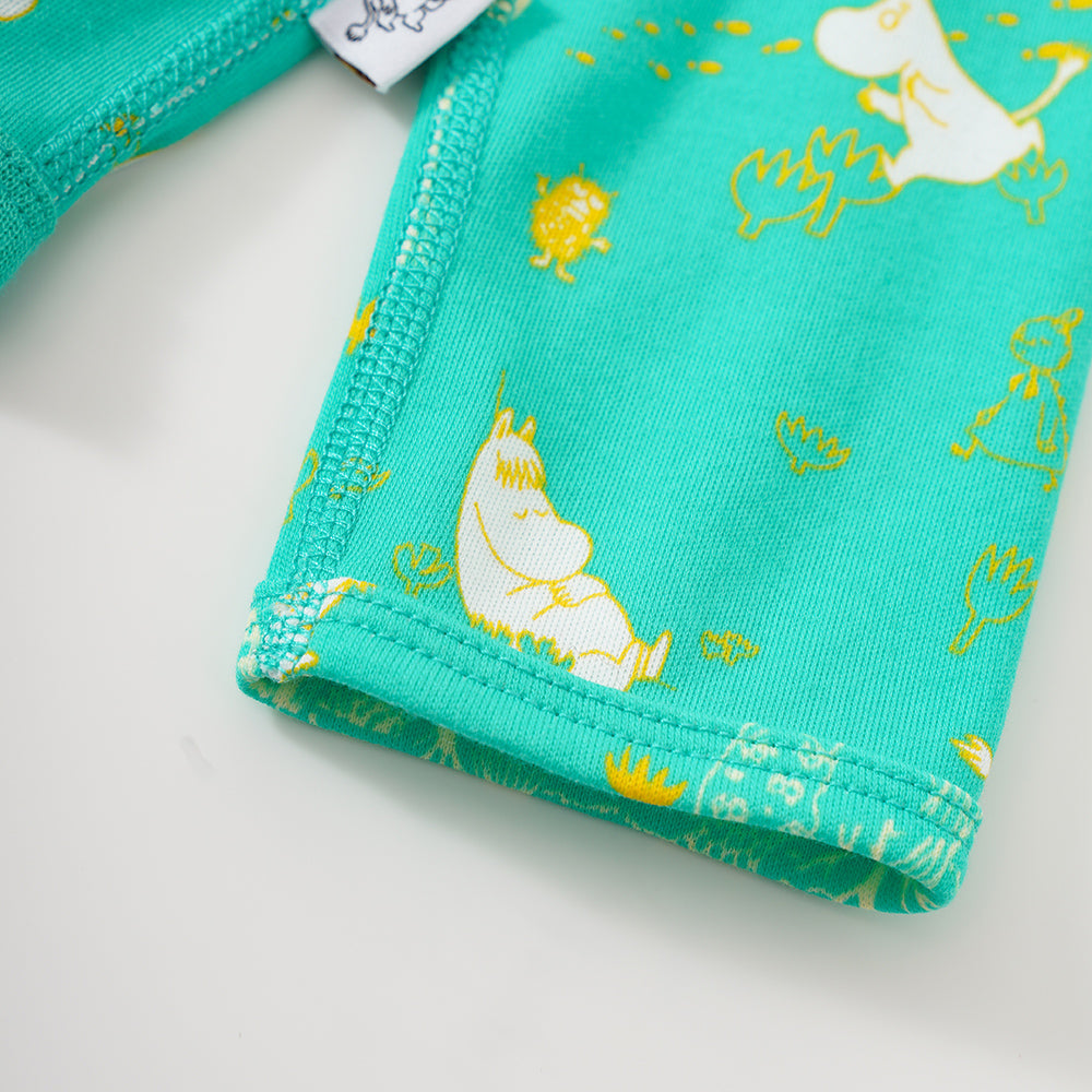 Baby Unisex All Over Print Cotton Long Sleeves Wrap Bodysuit