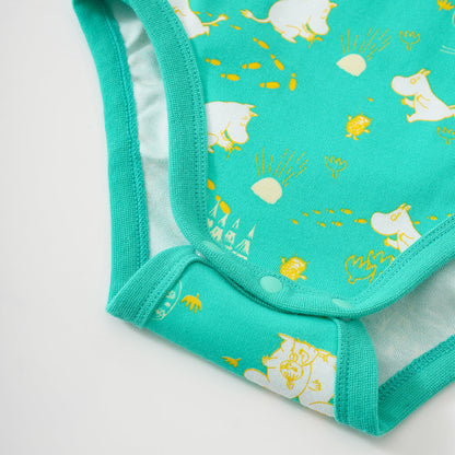 Baby Unisex All Over Print Cotton Long Sleeves Wrap Bodysuit