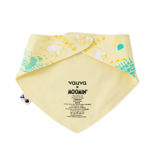 Vauva X Moomin SS23-遍布印刷棉布（黃色）的嬰兒男女