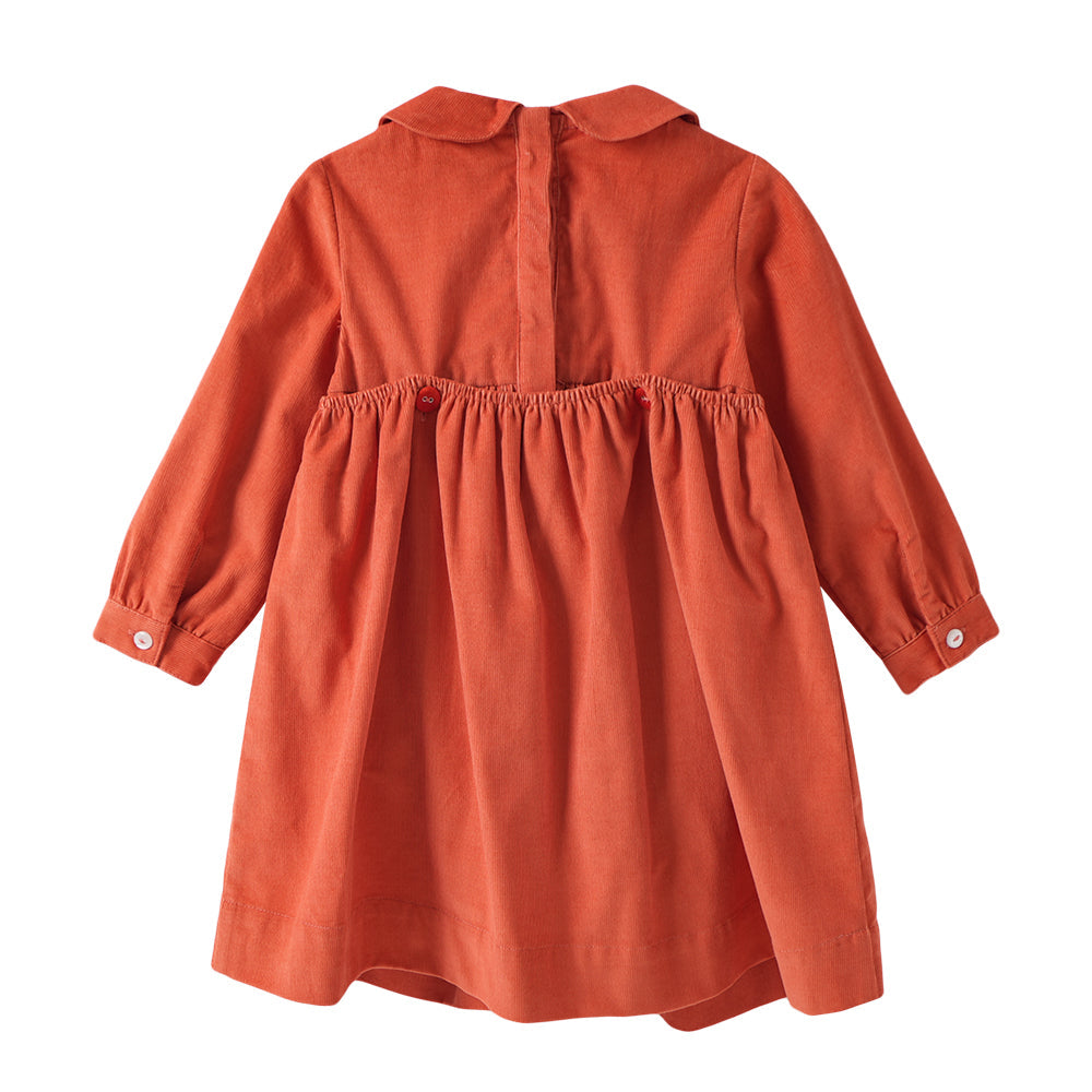 Vauva FW23 - 女嬰娃娃領刺繡洋裝