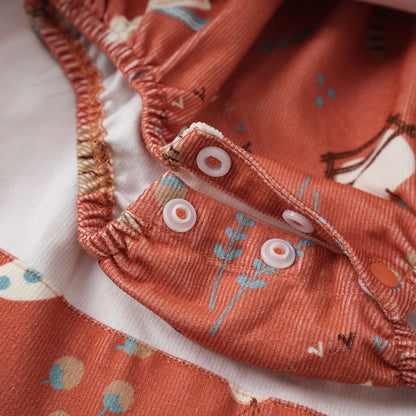Baby Girls Happy Farm Doll Collar Dress