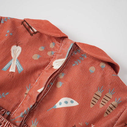 Baby Girls Happy Farm Doll Collar Dress