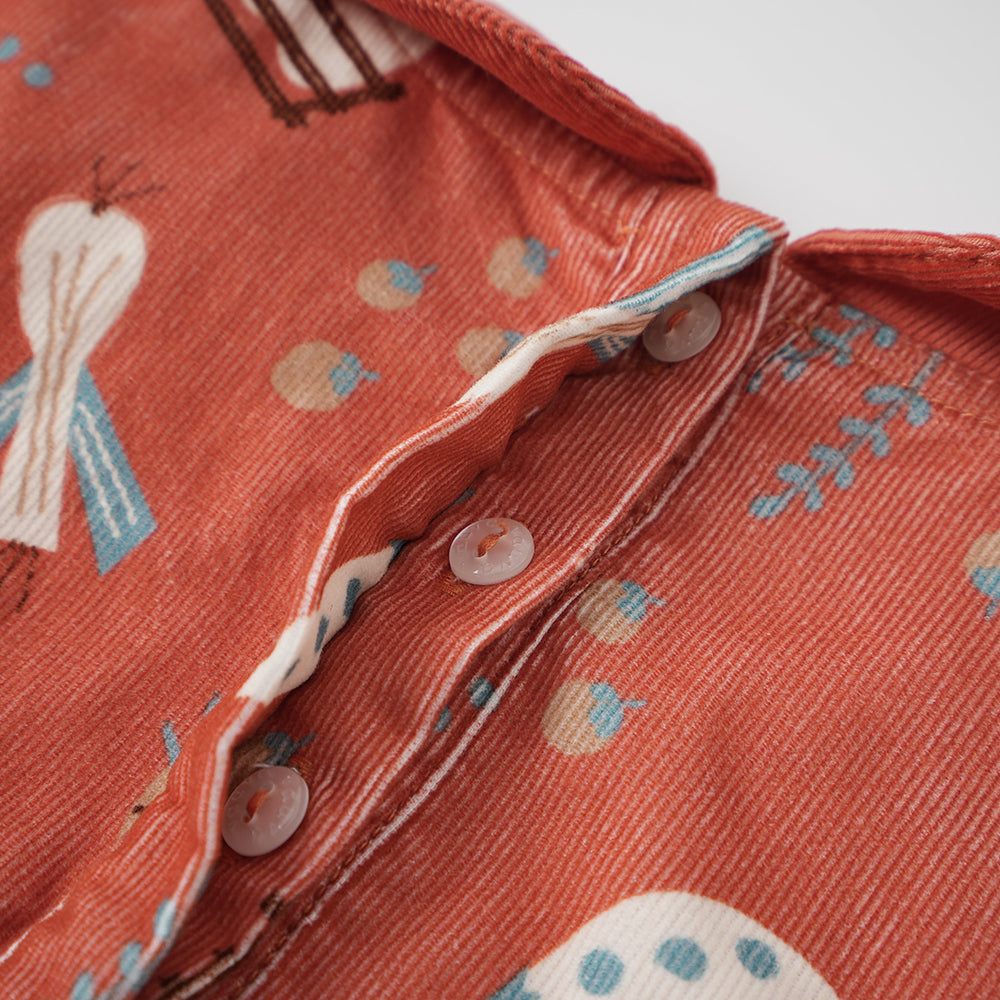 Baby Girls Happy Farm Doll Collar Dress