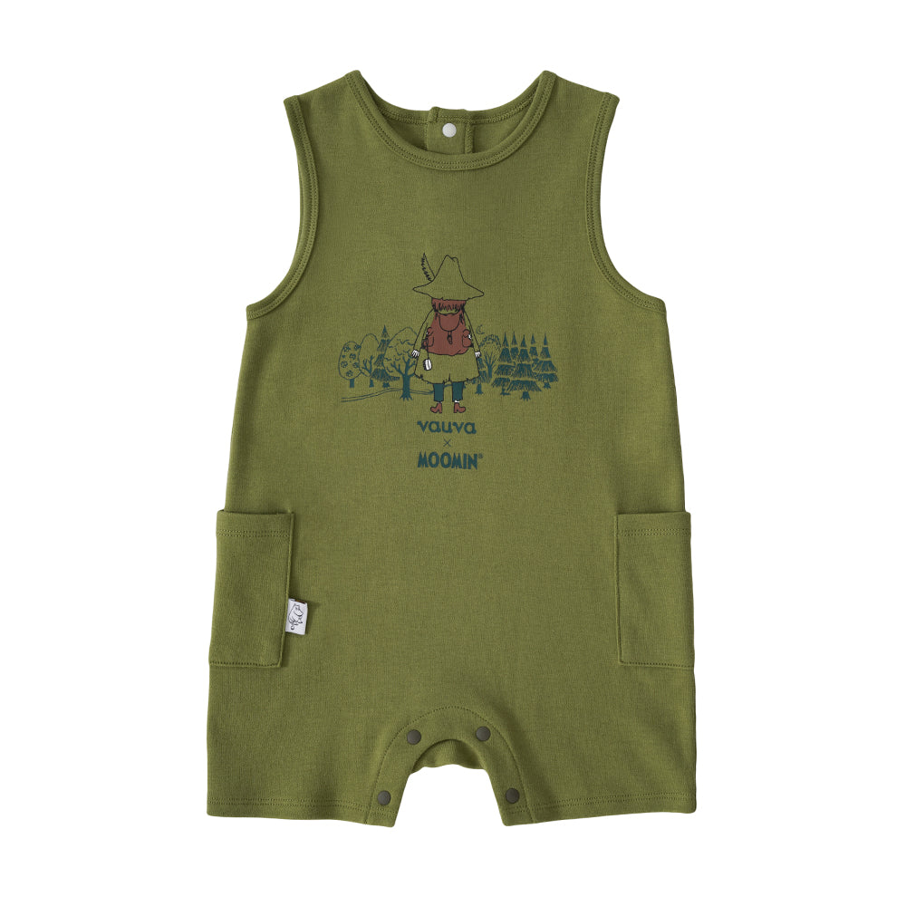 Baby Boys Moomin Print Cotton Sleeveless Romper