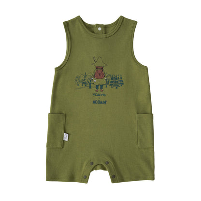 Baby Boys Moomin Print Cotton Sleeveless Romper