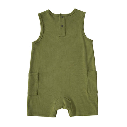 Baby Boys Moomin Print Cotton Sleeveless Romper