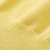 Vauva x Le Petit Prince - Kids Cashmere Cardigan (Yellow)-product image close up