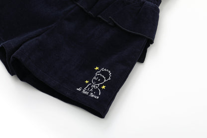 Girls Embroidered Corduroy Shorts
