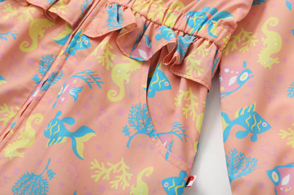 Vauva SS24 - Girls Long Sleeves Windbreaker (Sand Pink) - Product 11