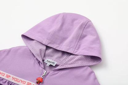 Vauva SS24 - Girls Long Sleeves Windbreaker (Purple) - Product 10