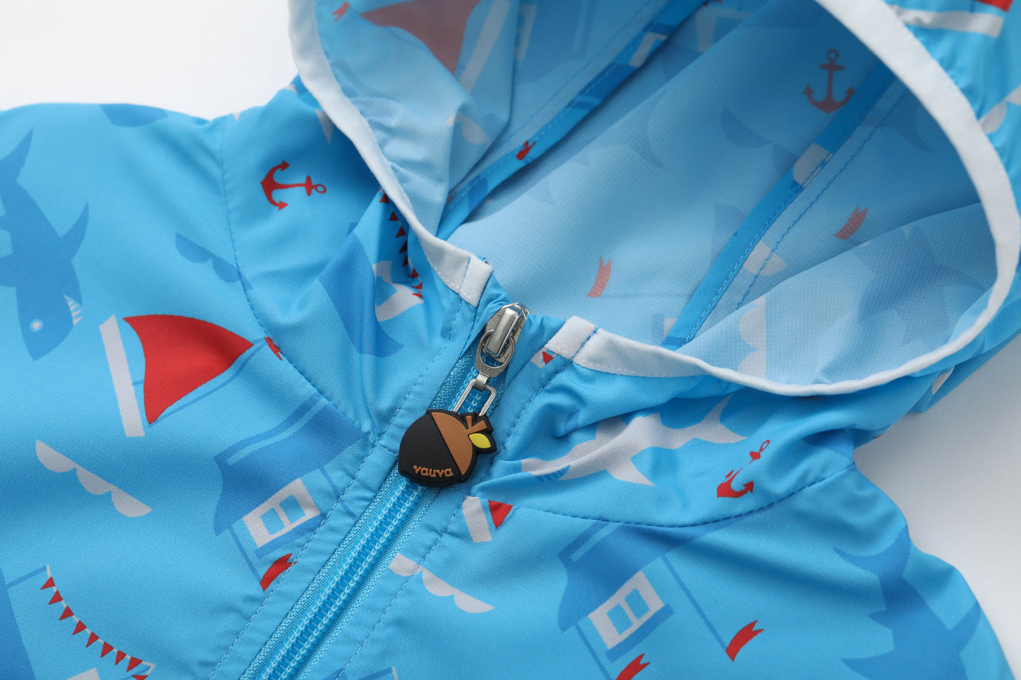 Vauva SS24 - Boys Whale Printed Windbreaker (Blue) - Product 8